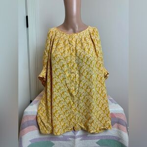 NWOT LOFT floral button down blouse